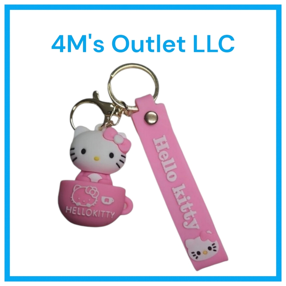 Hello Kitty 3D Keychain for Women and Girls Cute - Kitty 3D Keychain